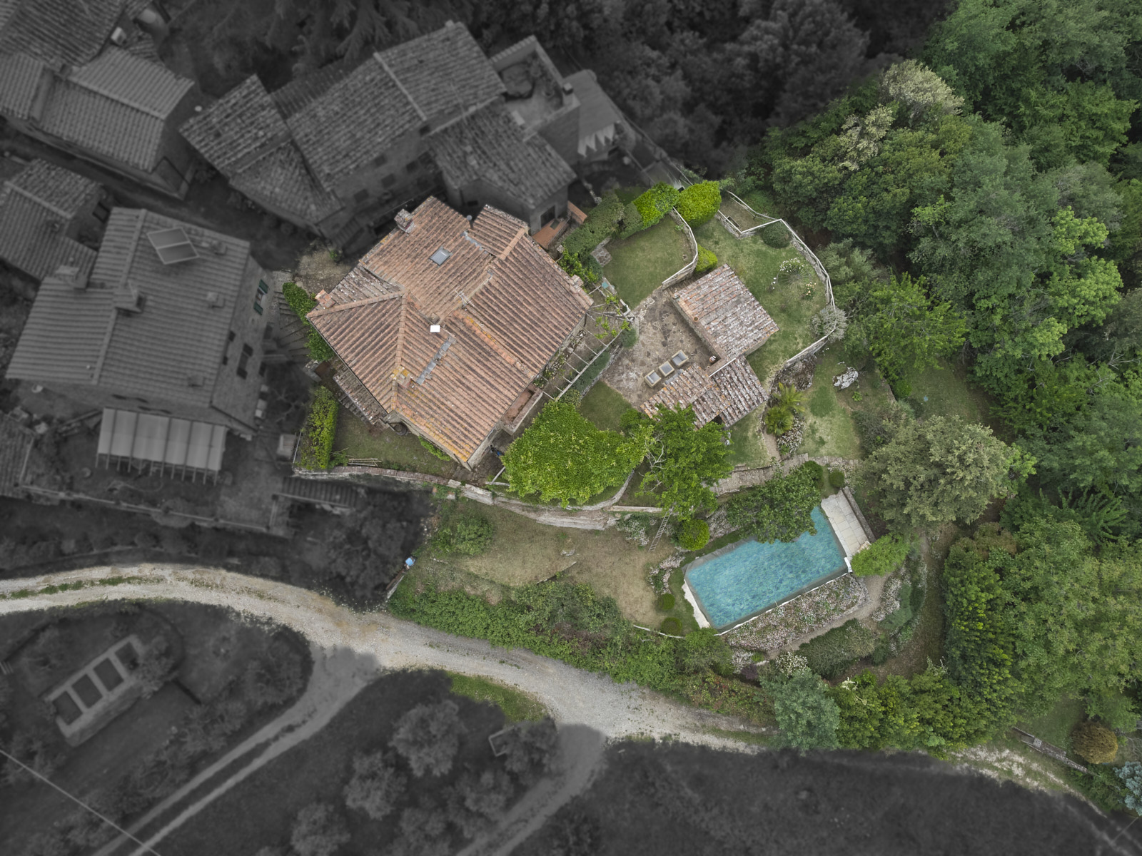Drone aerial landscape