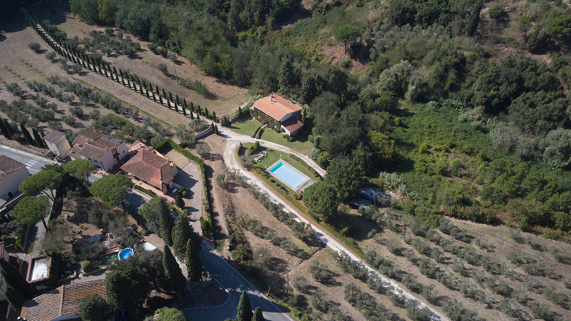 Aerial estate wide view